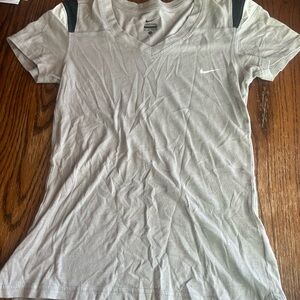 Nike Women's Gray V-Neck Top